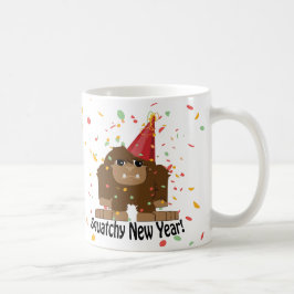Kvadratiskt nyår kaffemugg