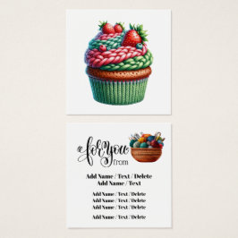 Kvadratiskt visitkort för företag eller hölje