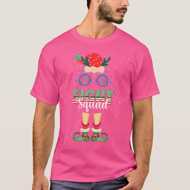 Kvadratjul Optometrist Shirt Öga Doktor T (Framsida)