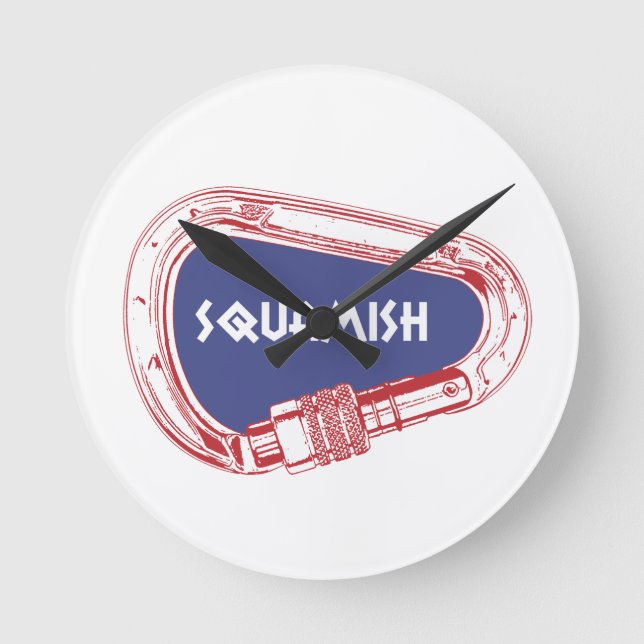 Kvadratlig klätterkassör rund klocka (Framsida)