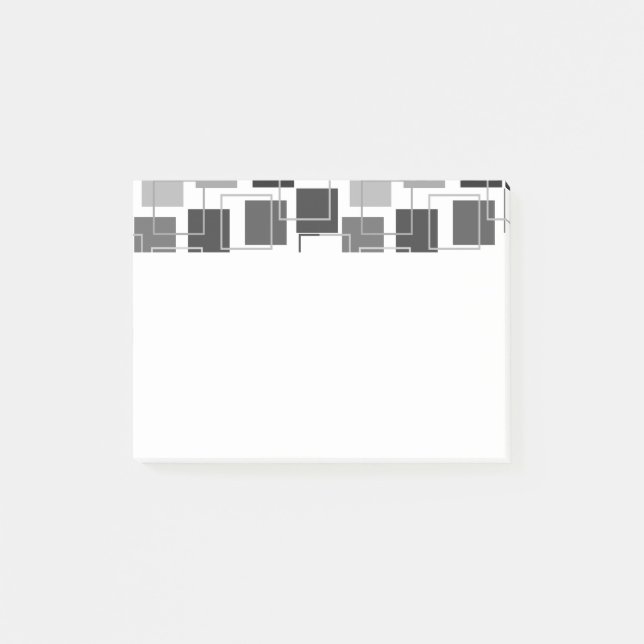 Kvadratlinjer och konturer post-it block (Framsida)