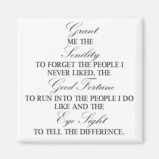 Kvadratmagnet för senilitetsbön magnet (Framsidan)