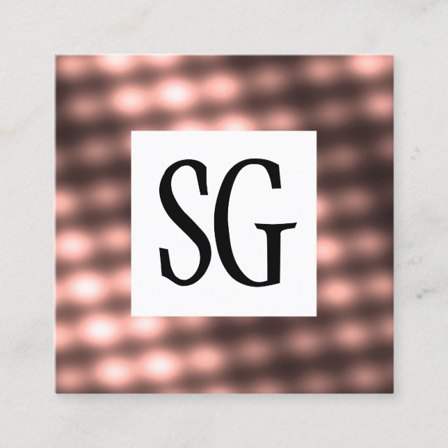 Kvadratpanelen - Initialer - 140716(07) Fyrkantigt Visitkort (Framsida)