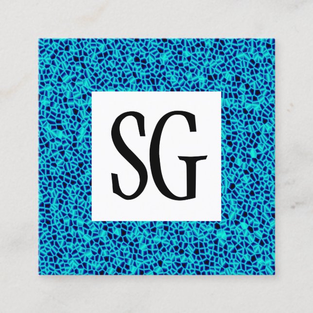 Kvadratpanelen - Initialer - 161116(04) Fyrkantigt Visitkort (Framsida)
