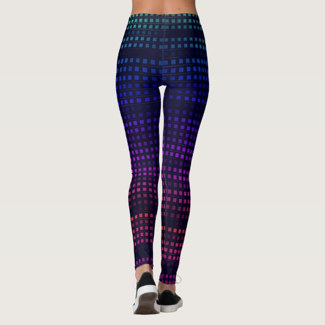 Kvadratpunkter Leggings (Baksida)