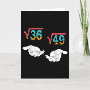 Kvadratrot 36 49 Meme 67 Glassdråpe Mattemagi Kort