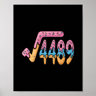 Kvadratrot 4489 Glass Slang Matematik 67 Sex Sju Poster