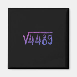 Kvadratrot 4489 Matematiklärare Sex Sju 6 7 Magnet