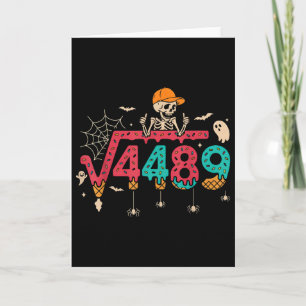 Kvadratrot 4489 Math Lärare Roligt 67 Meme Hallow Kort