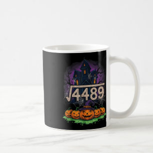 Kvadratrot 4489 Roligt Halloween-meme 67 Math Lära Kaffemugg
