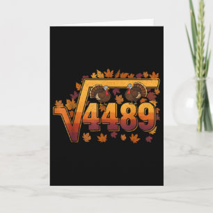 Kvadratrot 4489 Roligt Thanksgiving Meme 67 Math T Kort