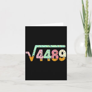 Kvadratrot 4489 Slang Matematiklärare Sex Sju 6 7 Kort