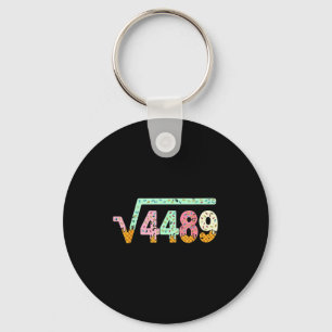 Kvadratrot 4489 slang matte lärare sex sju 6 7 nyckelring