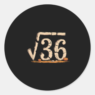 Kvadratrot 67 Meme 6 7 Gen Alpha Halloween Sex Runt Klistermärke