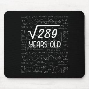 Kvadratroten Ur 289 17-årsdag 17-åriga presenter Musmatta