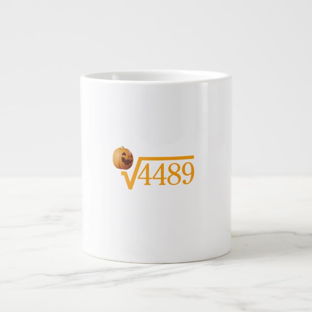 Kvadratroten ur 4489 Kaffemugg Jumbo Mugg (Framsidan)