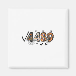 Kvadratroten Ur 4489 Rolig Halloween 67 Meme Matem Magnet