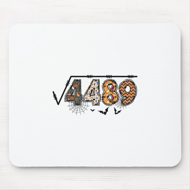 Kvadratroten Ur 4489 Rolig Halloween 67 Meme Math  Musmatta (Framsidan)