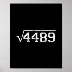 Kvadratroten Ur 4489 slang matematiklärare sex sju Poster