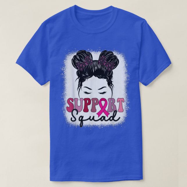 Kvadratstöd Breast Cancer Awareness Squad Manar Bo T Shirt (Design framsida)