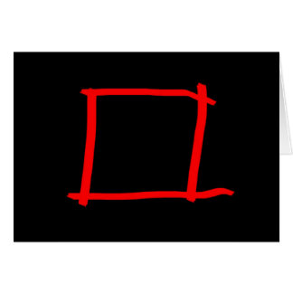 KVADRERA AV FALSK RATIONALITY HÄLSNINGSKORT