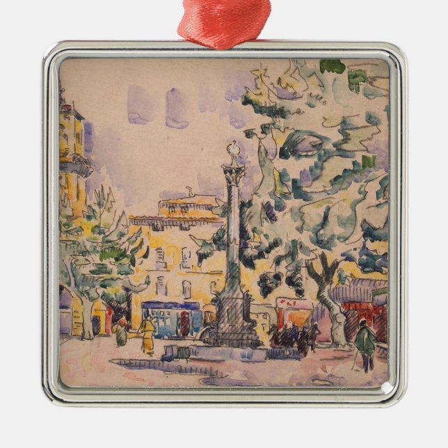 Kvadrera av hotellet de Ville i Aix-en-provence Julgransprydnad Metall (Framsidan)