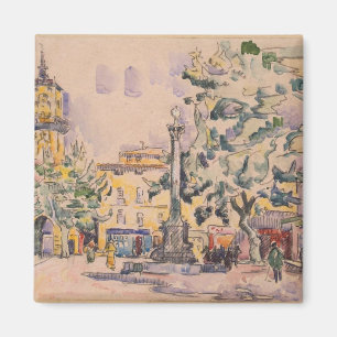 Kvadrera av hotellet de Ville i Aix-en-provence Magnet