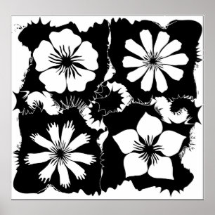 kvadrera blommor poster