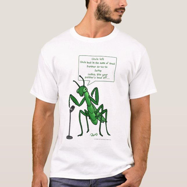 Kvadrera dansbönsyrsacalleren t-shirt (Framsida)