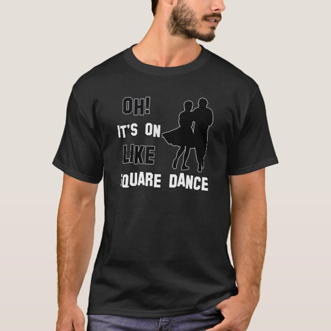 kvadrera dansdesigner tröja (Framsida)