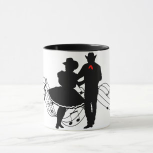 Kvadrera dansen mugg