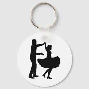 Kvadrera dansen nyckelring