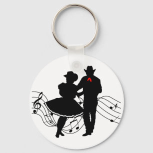 Kvadrera dansen nyckelring