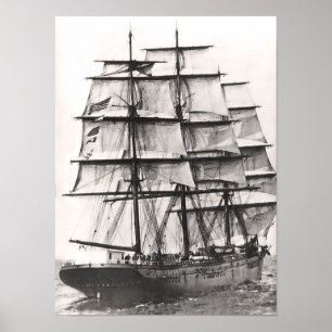 Kvadrera den Rigged frakten Poster