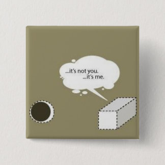 kvadrera fixerar; runda hål knapp