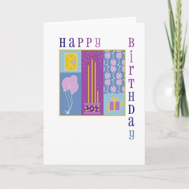 kvadrera födelsedagkortet 2004 kort (Framsida)