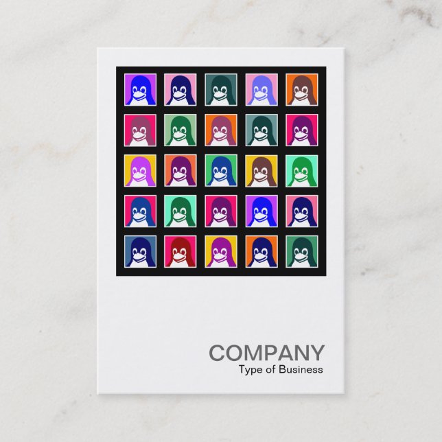 Kvadrera foto 045 - Tux 25 Visitkort (Framsida)