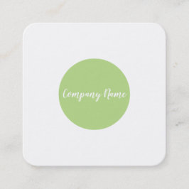 kvadrera grönt pricker fyrkantigt visitkort