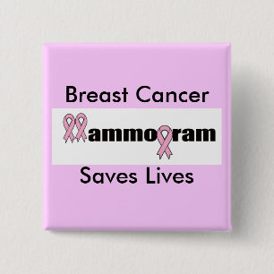 Kvadrera knäppas - bröstcancerMammogram Knapp