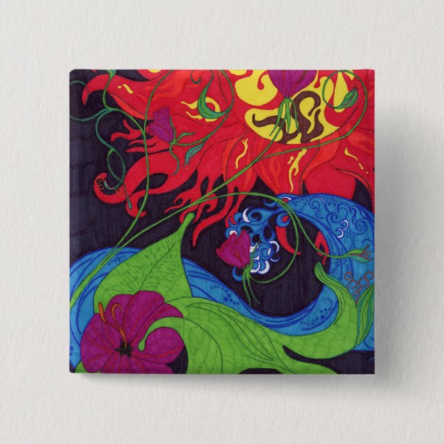 Kvadrera knäppas knapp (Framsida)