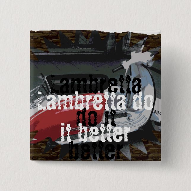 Kvadrera knäppas knapp (Framsida)