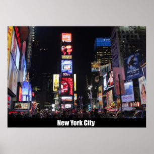 Kvadrera-Ny York för tider stad Poster