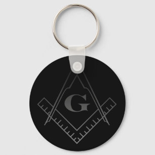 Kvadrera och omringa Keychain Nyckelring