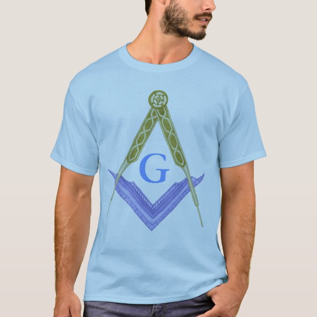 Kvadrera och omringa med allt seende öga tee shirt (Framsida)