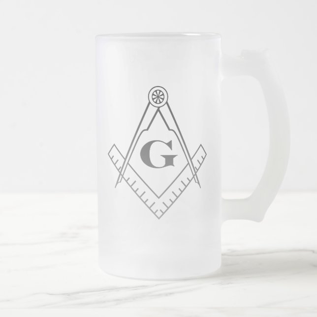 Kvadrera och omringa ölexponeringsglas frostat ölglas (Höger)