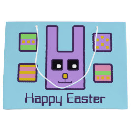 Kvadrera påskharegåvan hänger lös (stort)