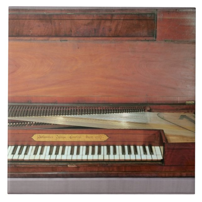 Kvadrera pianot, 1767 (fotoet) kakelplatta (Framsidan)