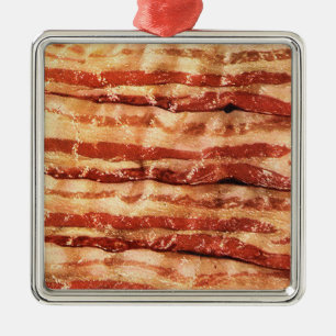 kvadrera tinbaconprydnaden julgransprydnad metall