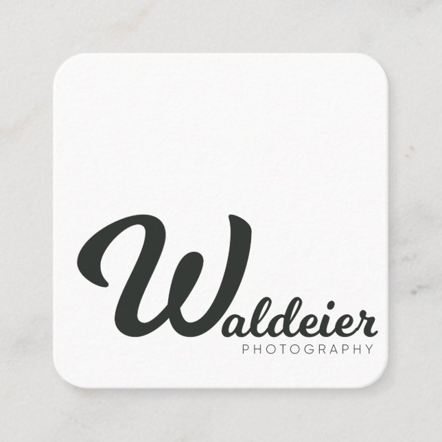 Kvadrera visitkortar fyrkantigt visitkort (Framsida)