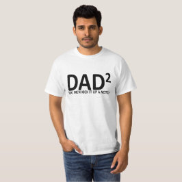 KVADRERADE VERKLIGA MANAR FÖR PAPPA SPARKAR PAPPAN TEE SHIRT